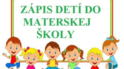 Zápis detí do materskej školy na školský rok 2026/2027